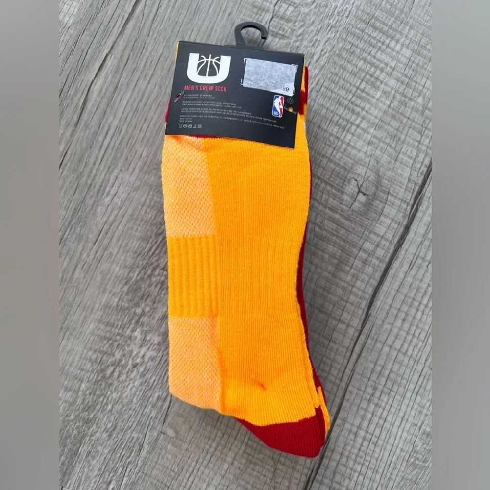 Miami Heat‎ Basketball 3 Pair Crew Socks-Mens 3 PACK NEW /w Tags 6-12 19.99 MSRP